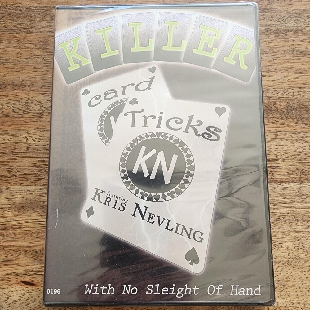 Killer Card Tricks No Sleight Of Hand DVD Kris Nevling Magic Makers New Sealed